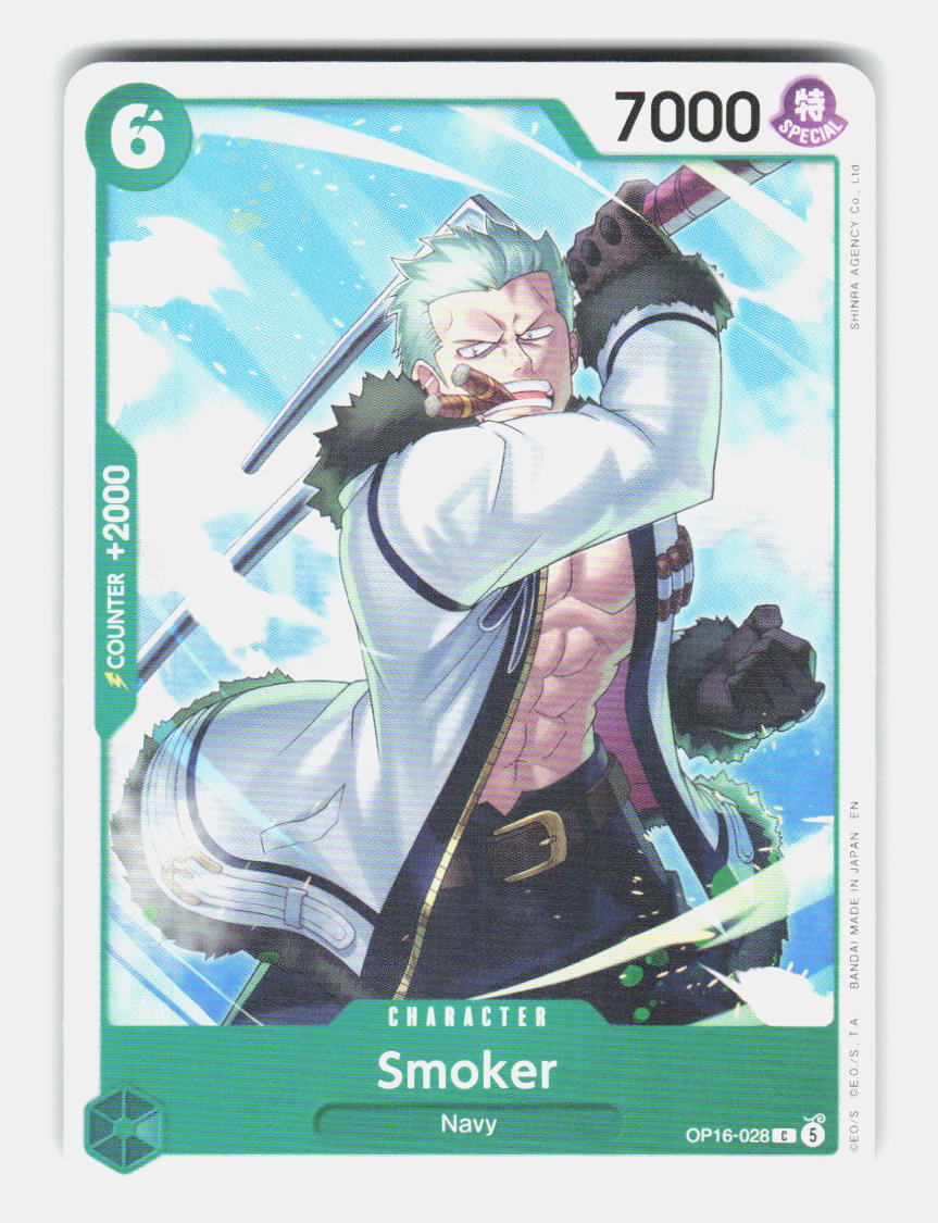 Smoker OP16-028 Common The Time of Battle One Piece Near Mint