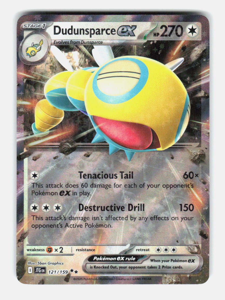 Dudunsparce ex 121/159 Double Rare Journey Together Pokemon Holo Near Mint