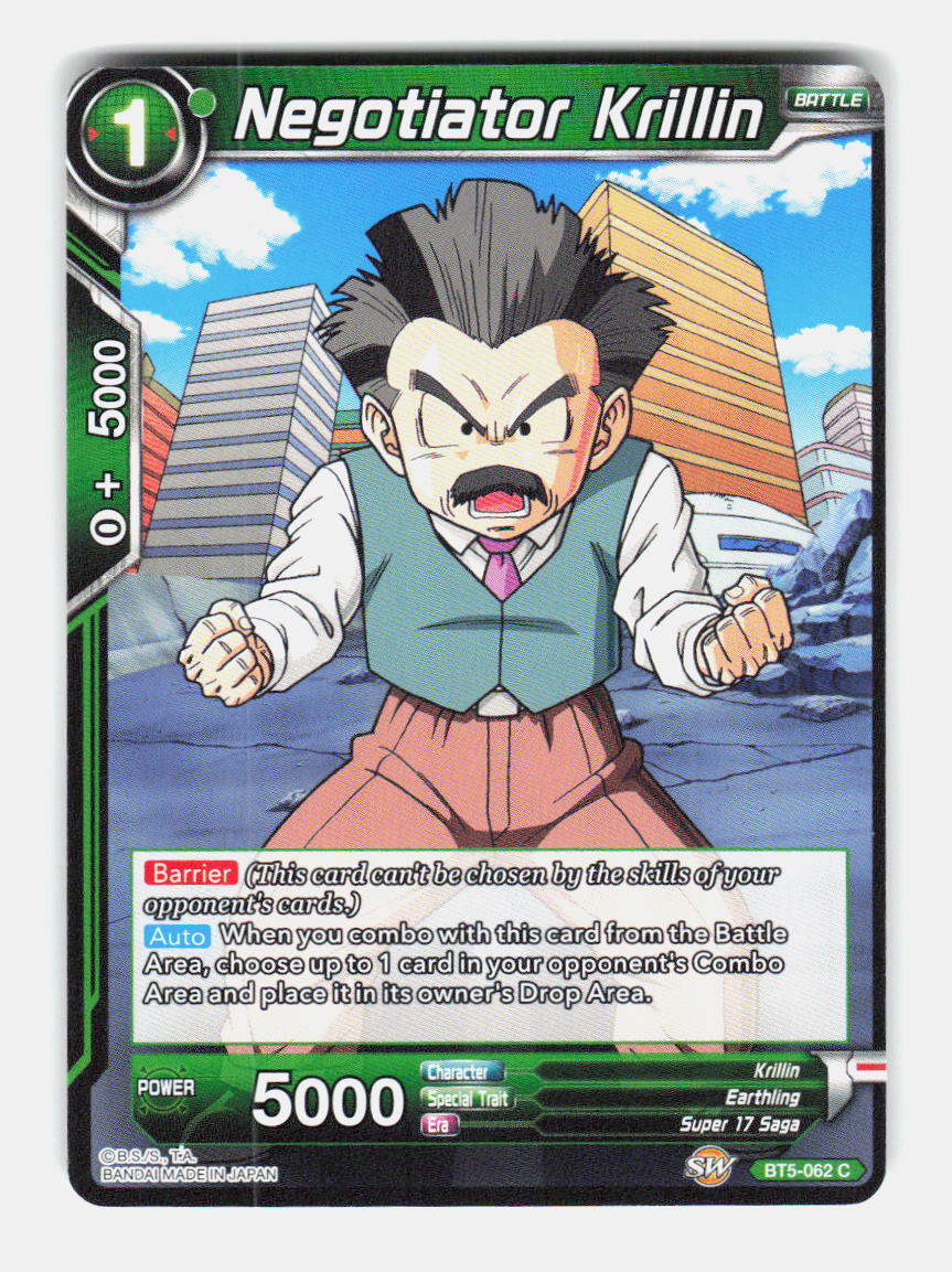 Negotiator Krillin BT5-062 Common Miraculous Revival Dragon Ball Super Near Mint