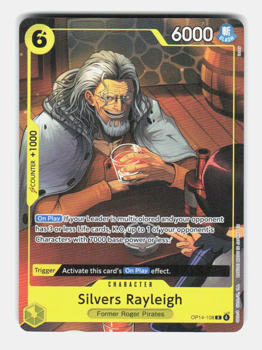 Silvers Rayleigh (Card Game Illustration Box Vol. 7) OP14-108 One Piece Foil NM