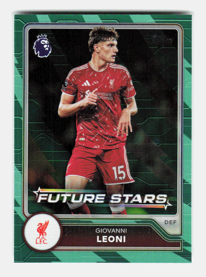 Giovanni Leoni (FS 13) Future Stars 2026/27 TOPPS CHROME FLAGSHIP PREMIER LEAGUE