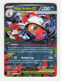Mega Scrafty ex 135/217 Double Rare Ascended Heroes Pokemon Holo Near Mint