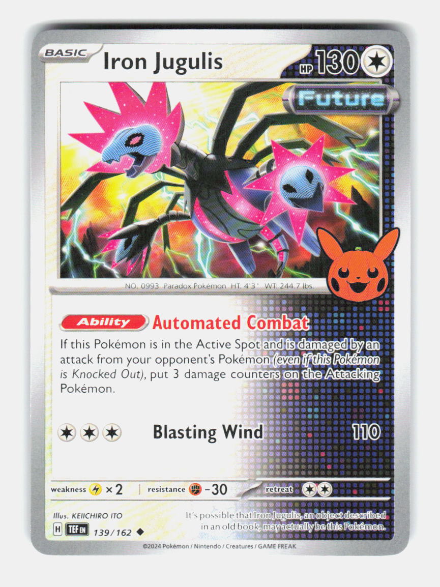 Iron Jugulis 139/162 Uncommon Trick or Trade BOOster 2024 Pokemon Near Mint