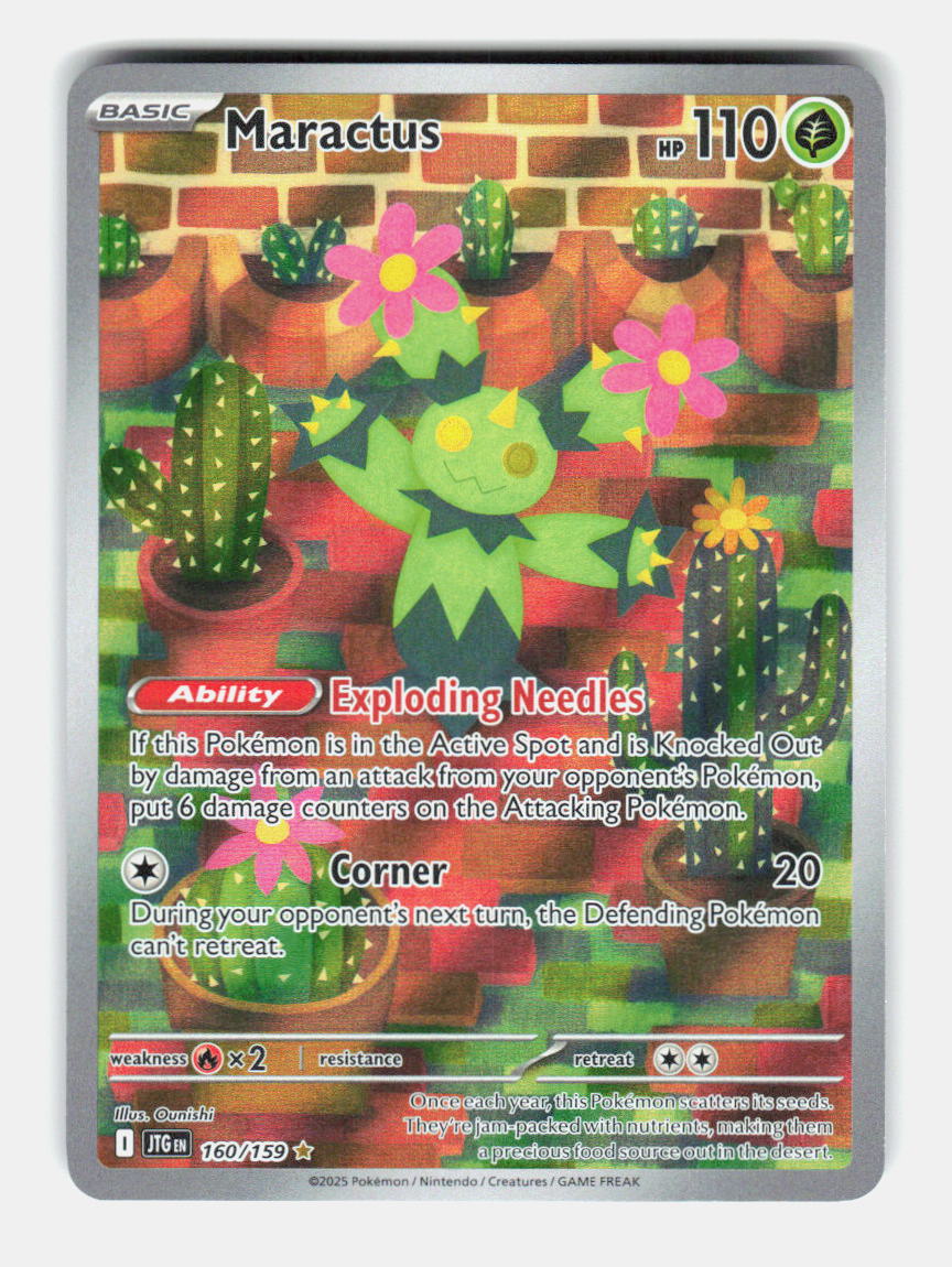 Maractus 160/159 Illustration Rare Journey Together Pokemon Holo Near Mint