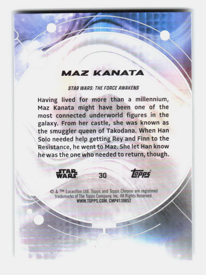 Maz Kanata (30) 2026 Topps Chrome Star Wars