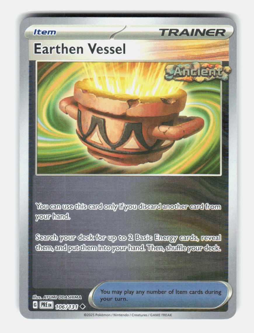 Earthen Vessel (Poke Ball Pattern) 106/131 Holo Prismatic Evolutions Pokemon NM
