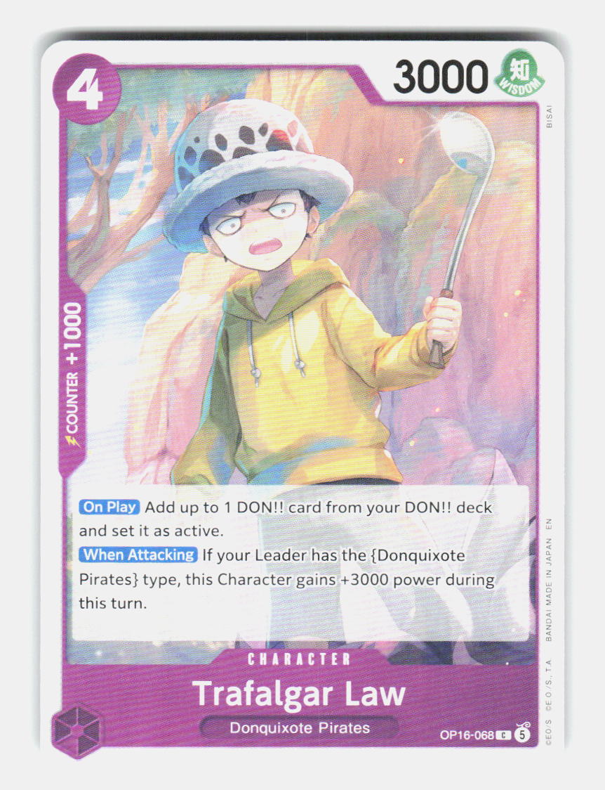 Trafalgar Law (068) OP16-068 Common The Time of Battle One Piece Near Mint