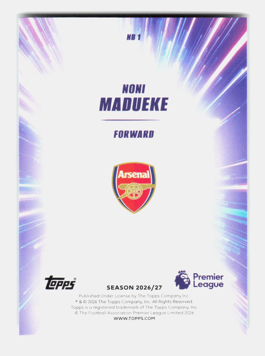 Noni Madueke - Nitro Boost (NB-5) 2026/27 TOPPS CHROME FLAGSHIP PREMIER LEAGUE
