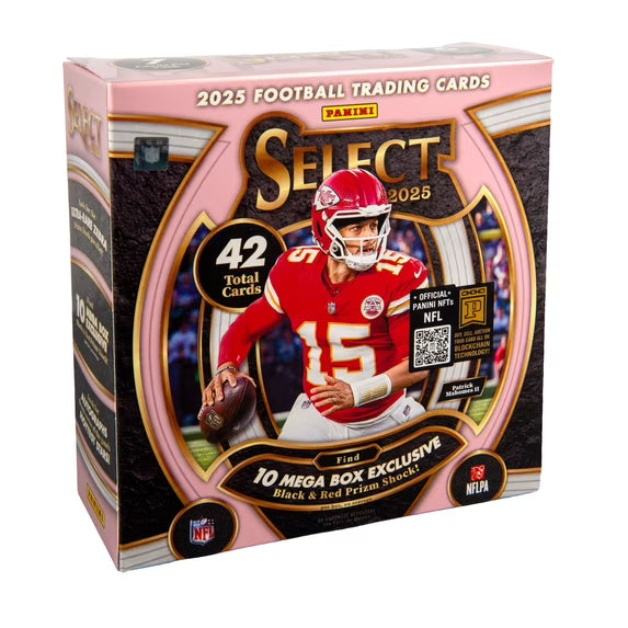 2025 Panini Select Football Trading Cards Mega Box