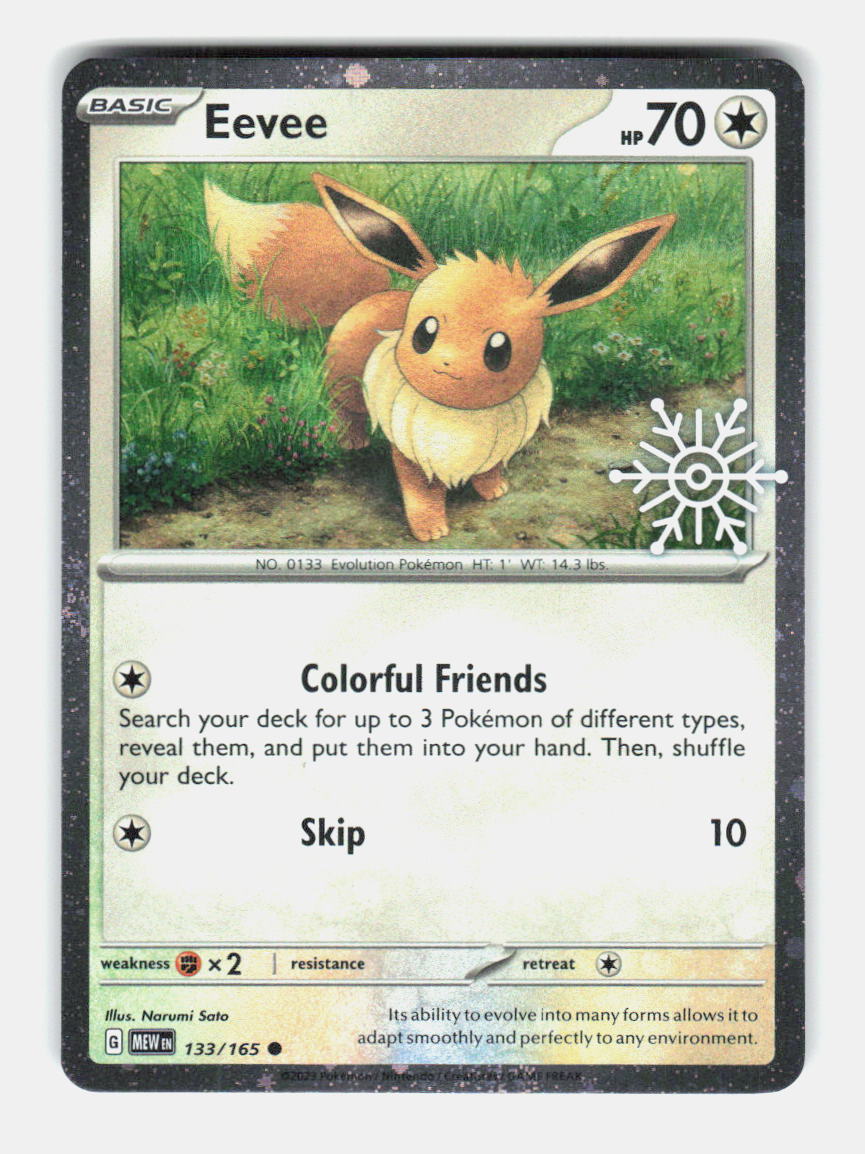 Eevee (Holiday Calendar) 133/165 Holo Miscellaneous Cards & Products Pokemon NM
