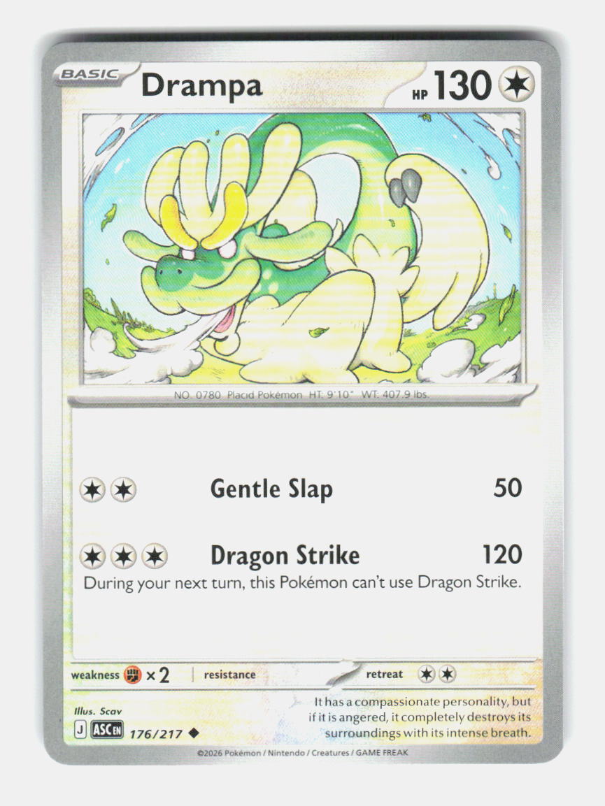 Drampa 176/217 Uncommon Ascended Heroes Pokemon Near Mint