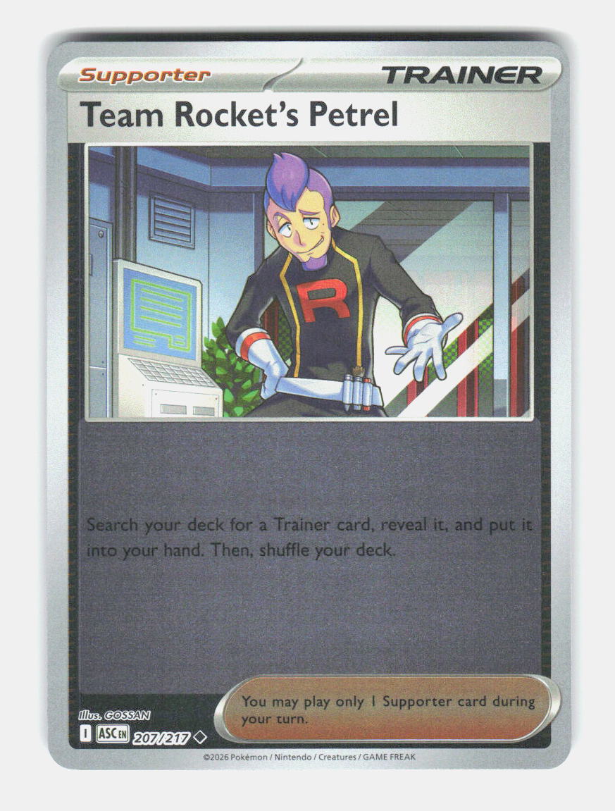 Team Rocket's Petrel 207/217 Uncommon Ascended Heroes Pokemon Near Mint
