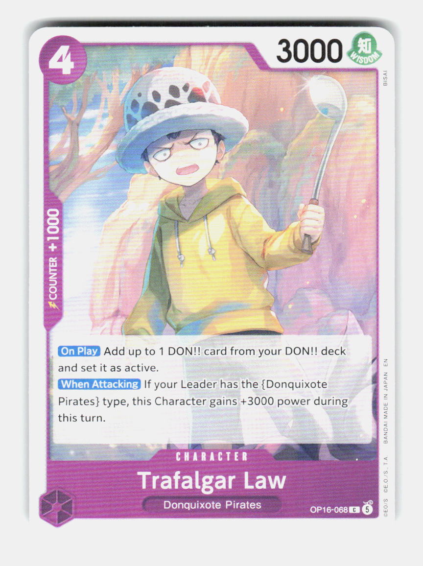Trafalgar Law (068) OP16-068 Common The Time of Battle One Piece Near Mint
