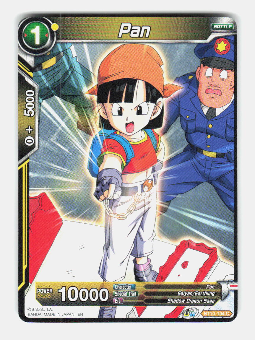 Pan BT10-104 Common Rise of the Unison Warrior Dragon Ball Super Near Mint