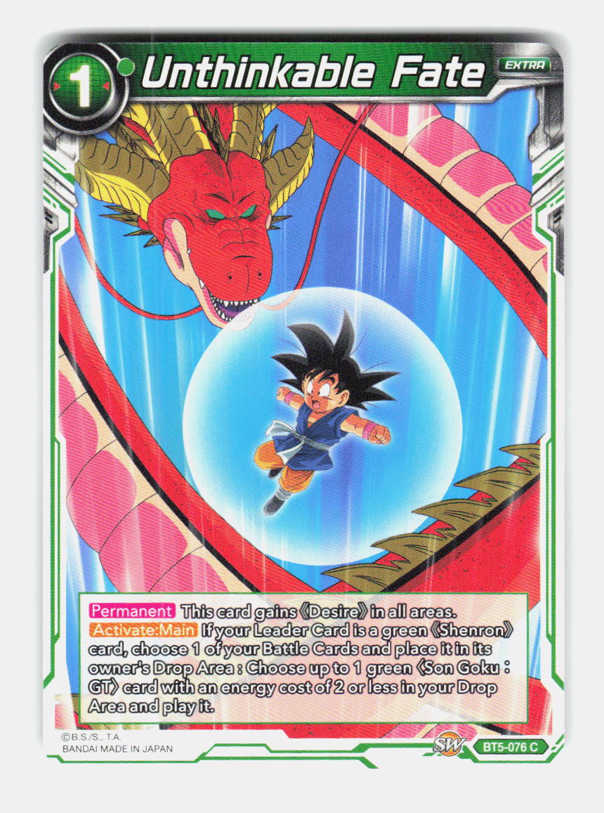 Unthinkable Fate BT5-076 Common Miraculous Revival Dragon Ball Super Near Mint