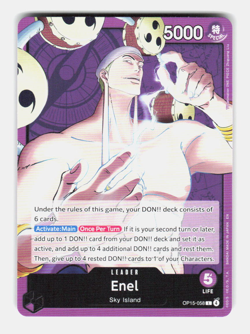 Enel OP15-058 Leader Adventure on Kami's Island One Piece Near Mint