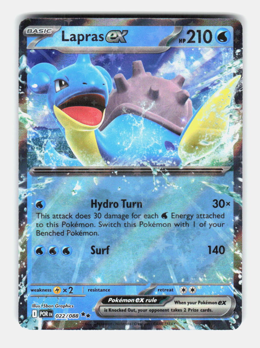 Lapras ex 022/088 Double Rare Perfect Order Pokemon Holo Near Mint