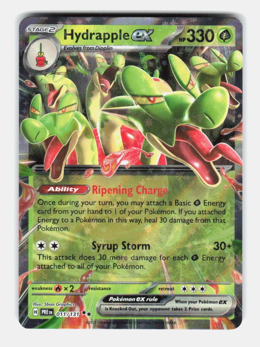 Hydrapple ex 011/131 Double Rare Prismatic Evolutions Pokemon Holo Near Mint