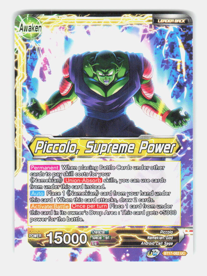 Piccolo // Piccolo, Supreme Power BT17-082 Ultimate Squad Dragon Ball Super NM