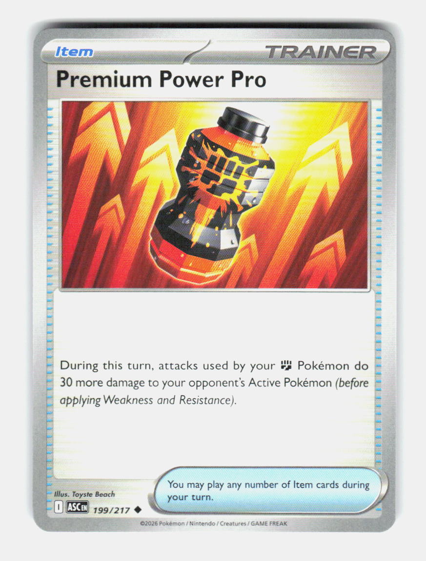 Premium Power Pro 199/217 Uncommon Ascended Heroes Pokemon Near Mint