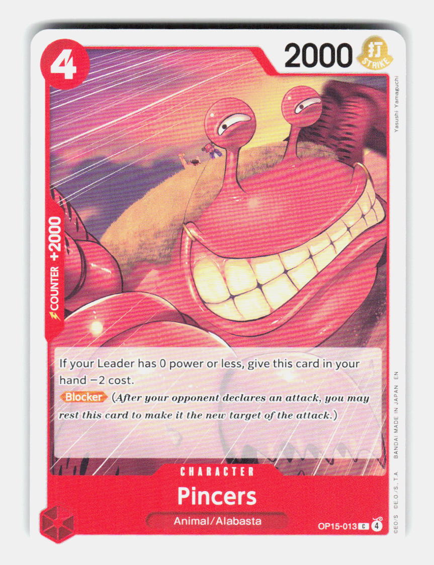 Pincers OP15-013 Common Adventure on Kami's Island One Piece Near Mint