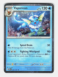 Vaporeon 022/131 Holo Rare Prismatic Evolutions Pokemon Near Mint
