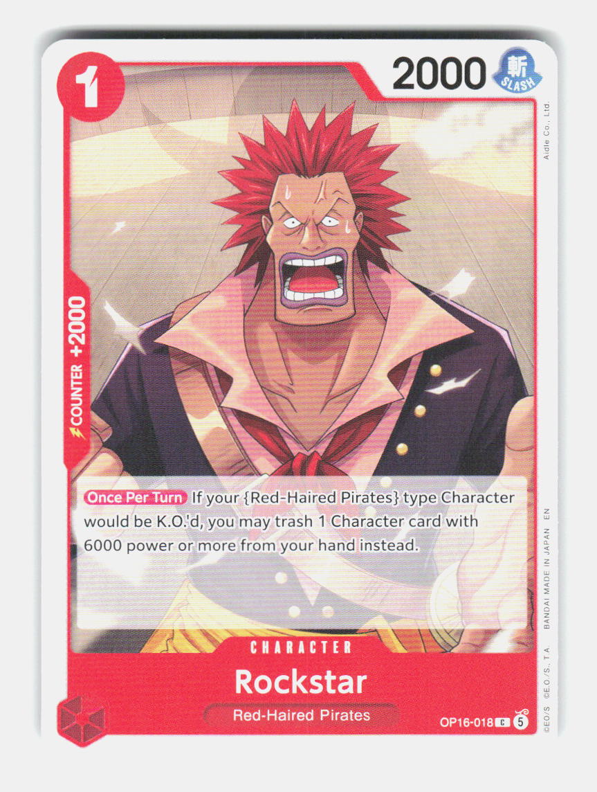 Rockstar OP16-018 Common The Time of Battle One Piece Near Mint