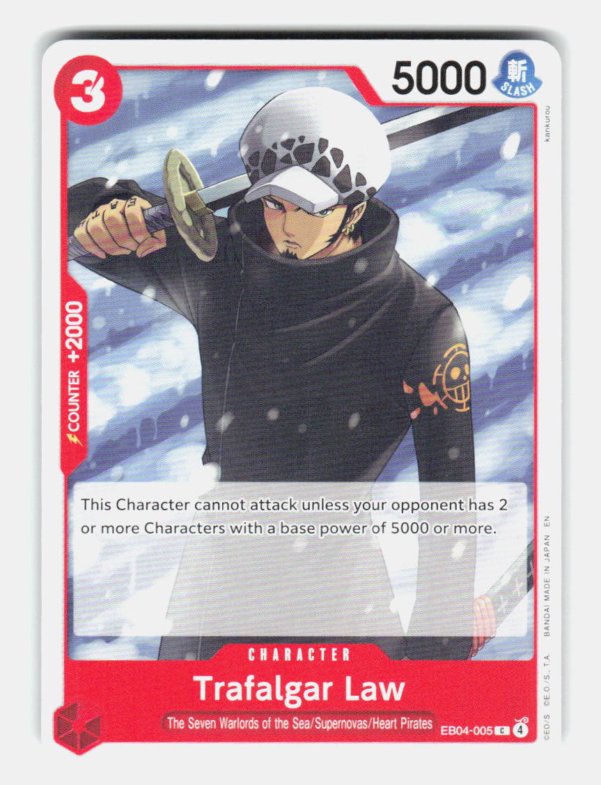 Trafalgar Law EB04-005 Common Adventure on Kami's Island One Piece Near Mint