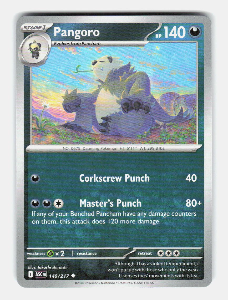 Pangoro 140/217 Uncommon Ascended Heroes Pokemon Near Mint
