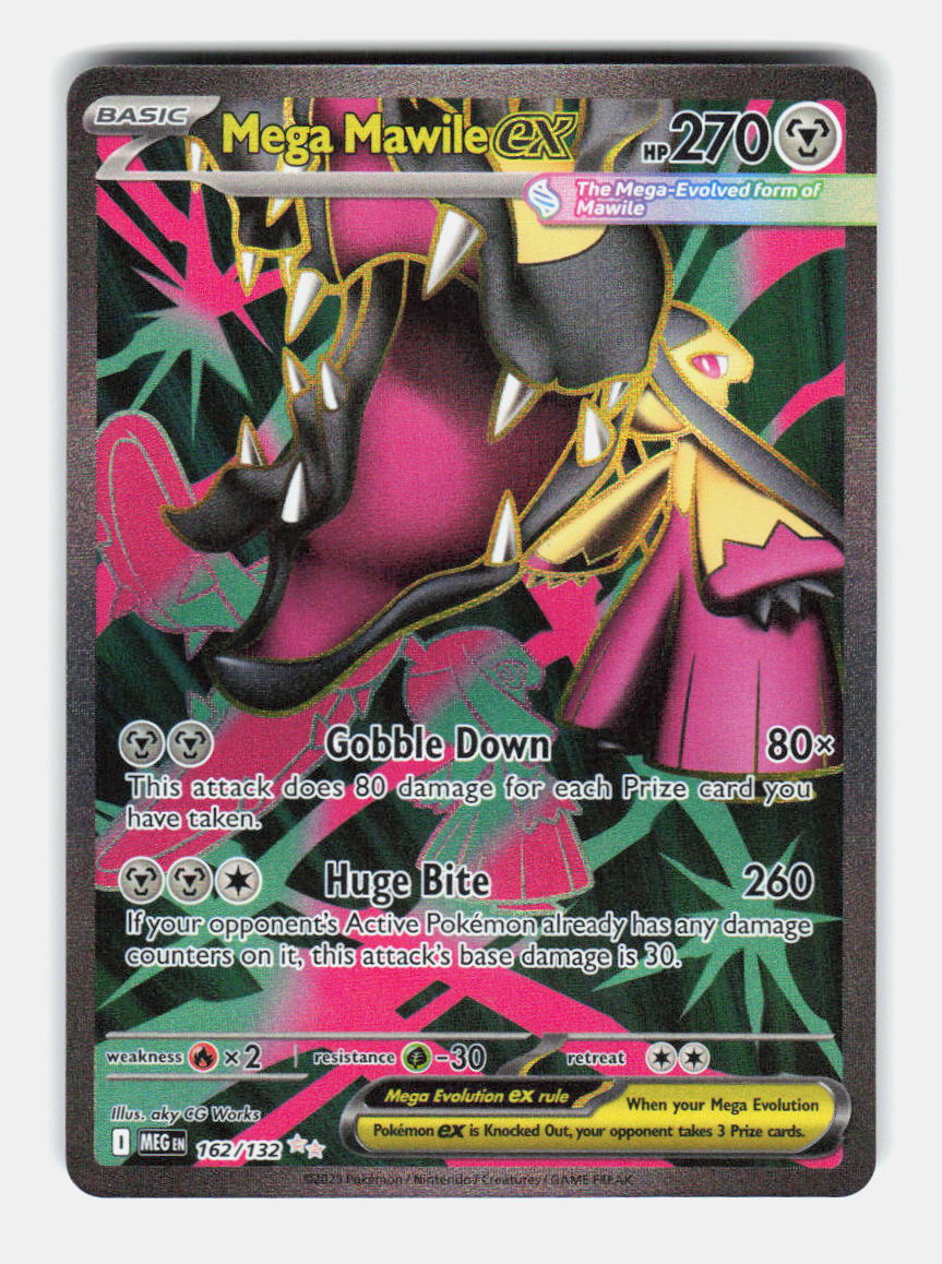 Mega Mawile ex 162/132 Ultra Rare Mega Evolution Pokemon Holo Near Mint