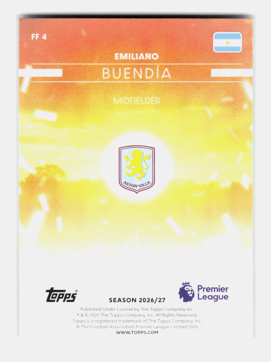 Emiliano Buendía - (FF 19) 2026/27 TOPPS CHROME FLAGSHIP PREMIER LEAGUE
