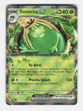 Sinistcha ex 023/167 Double Rare Twilight Masquerade Pokemon Holo Near Mint