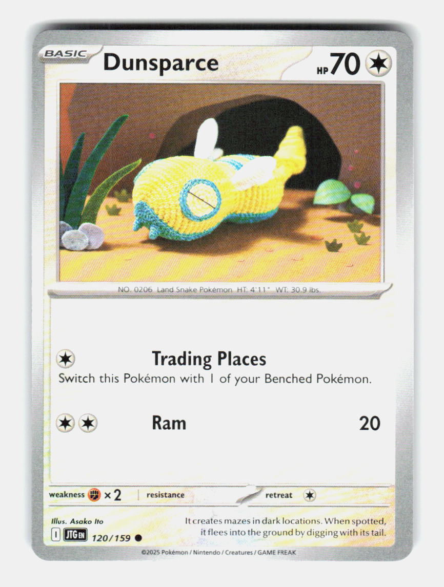 Dunsparce 120/159 Common Journey Together Pokemon Near Mint