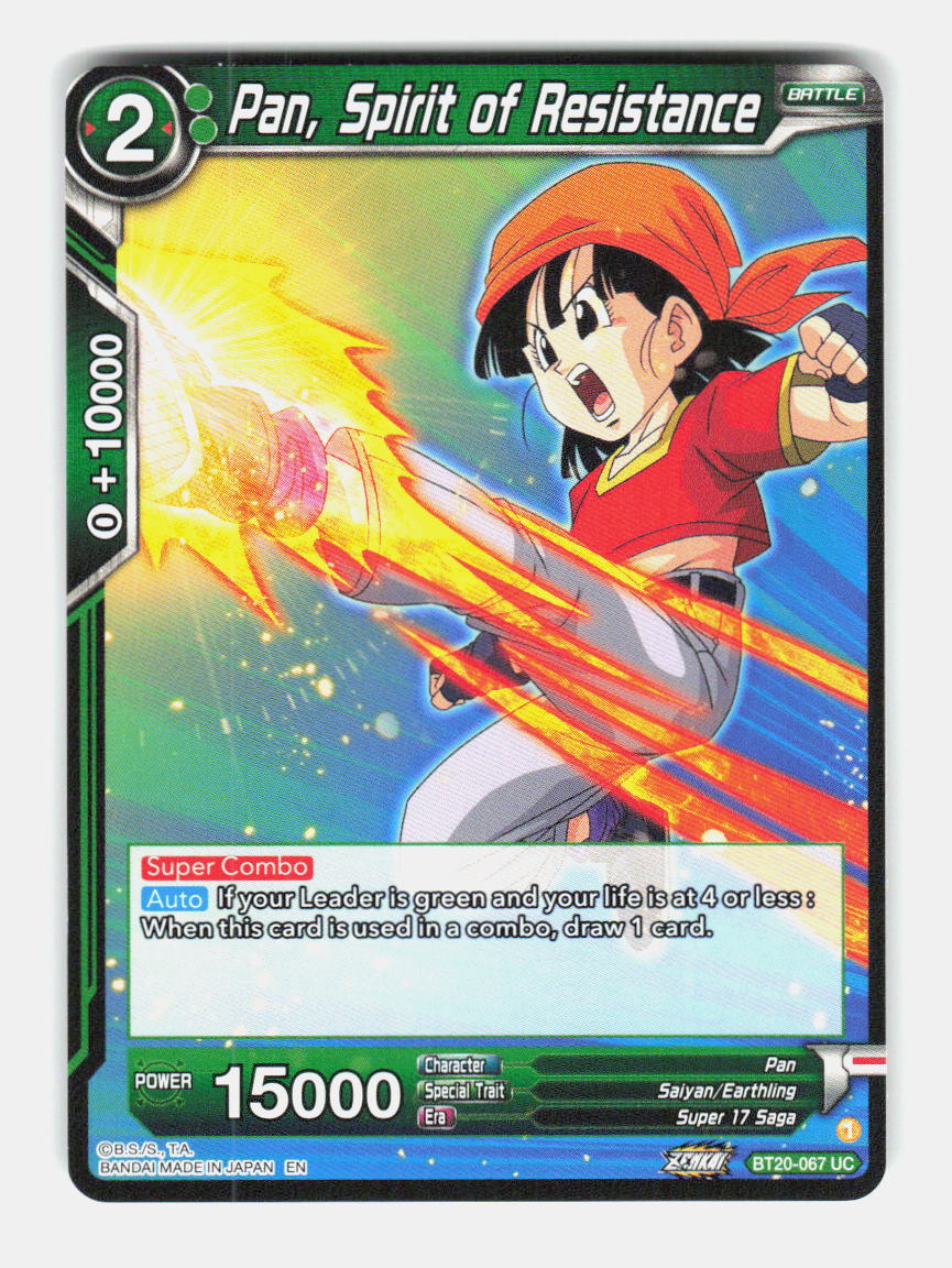 Pan, Spirit of Resistance BT20-067 Power Absorbed Dragon Ball Super Foil NM