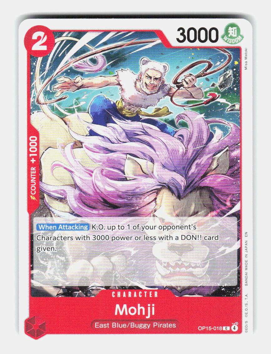 Mohji OP15-018 Common Adventure on Kami's Island One Piece Near Mint