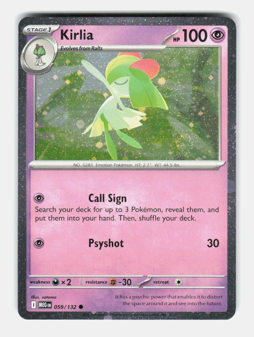 Kirlia 059/132 Common Prize Pack Series Cards Pokemon Near Mint