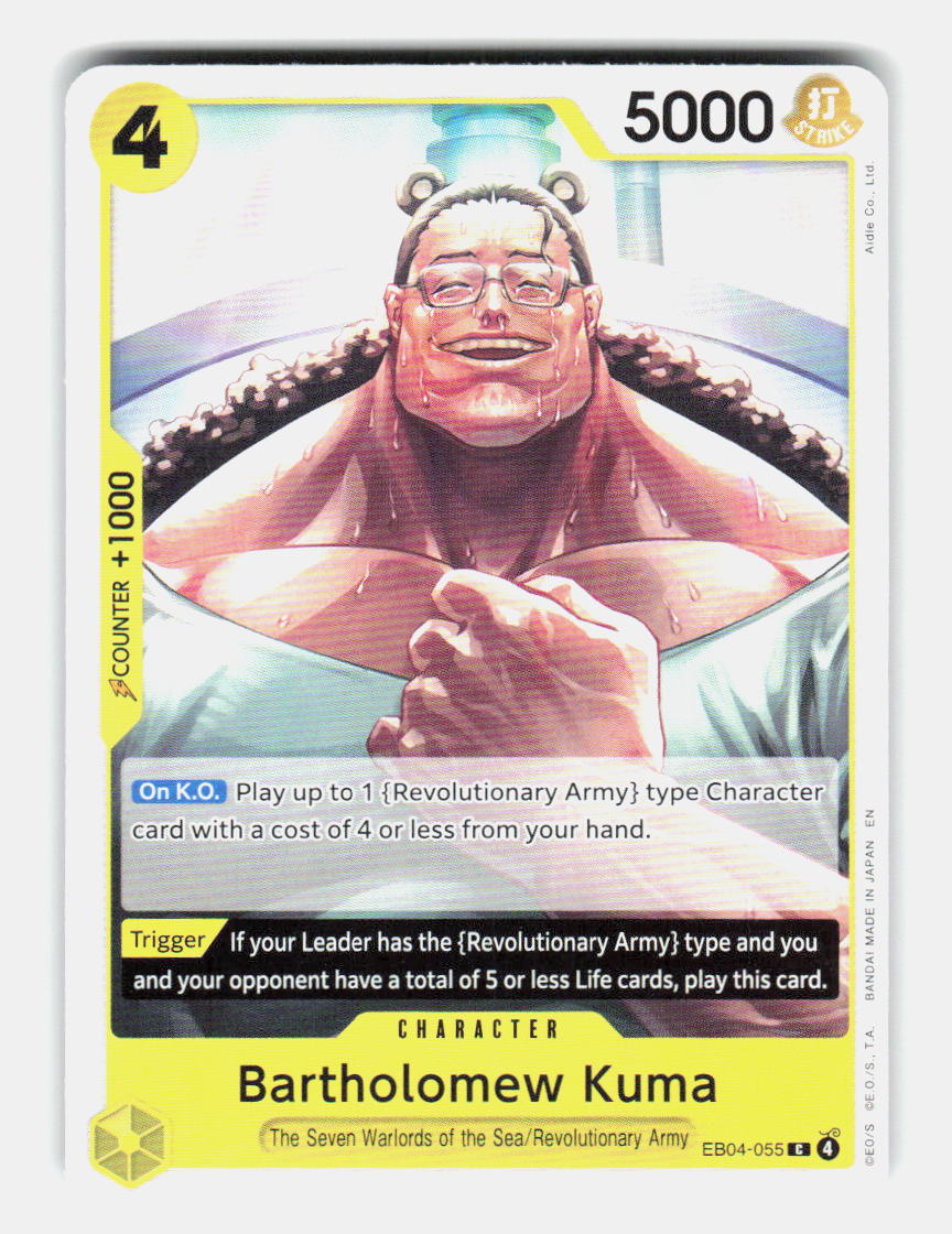 Bartholomew Kuma EB04-055 Common Adventure on Kami's Island One Piece Near Mint