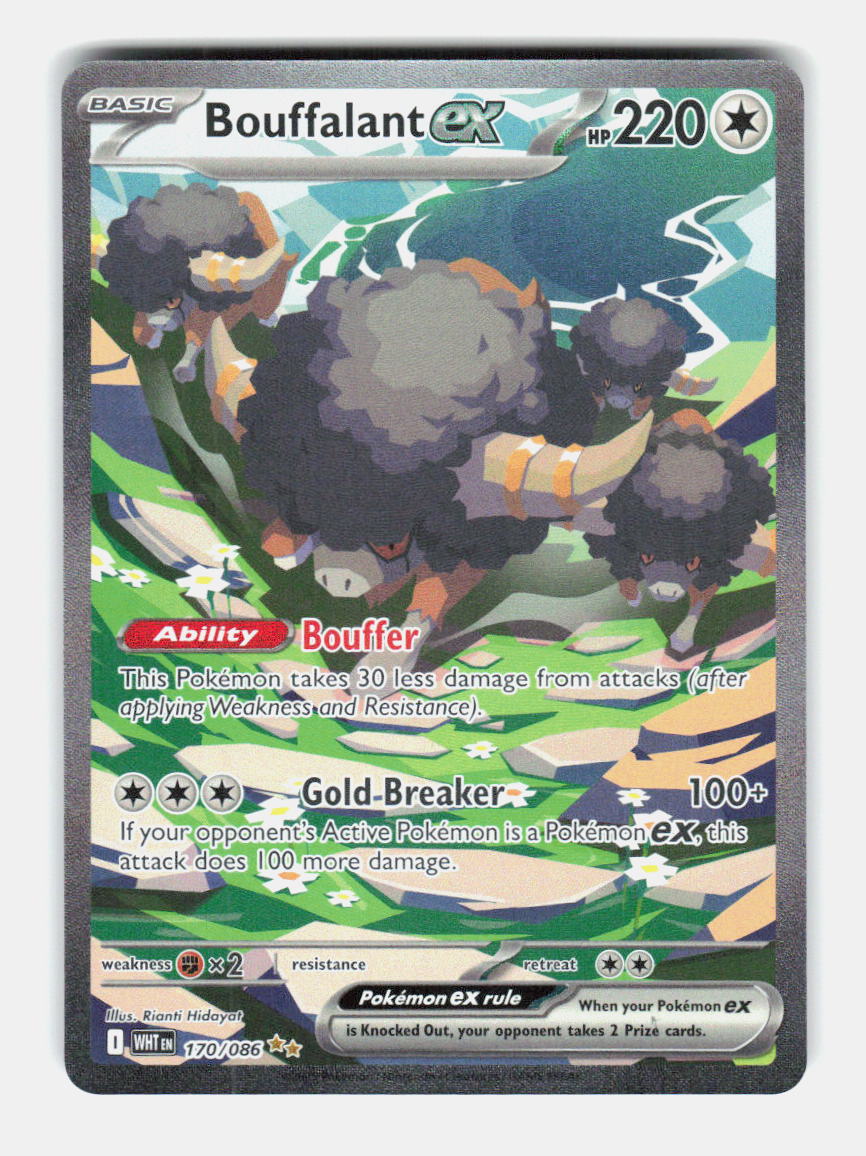 Bouffalant ex 170/086 Holo Special Illustration Rare White Flare Pokemon NM