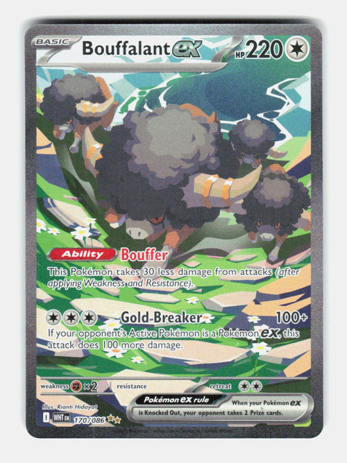 Bouffalant ex 170/086 Holo Special Illustration Rare White Flare Pokemon NM