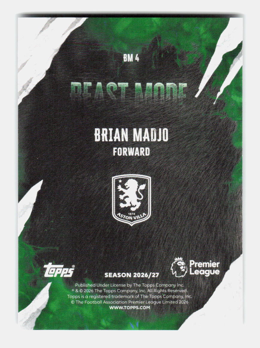 Brian Madjo - BEAST MODE RC (BM 4) 2026/27 TOPPS CHROME FLAGSHIP PREMIER LEAGUE