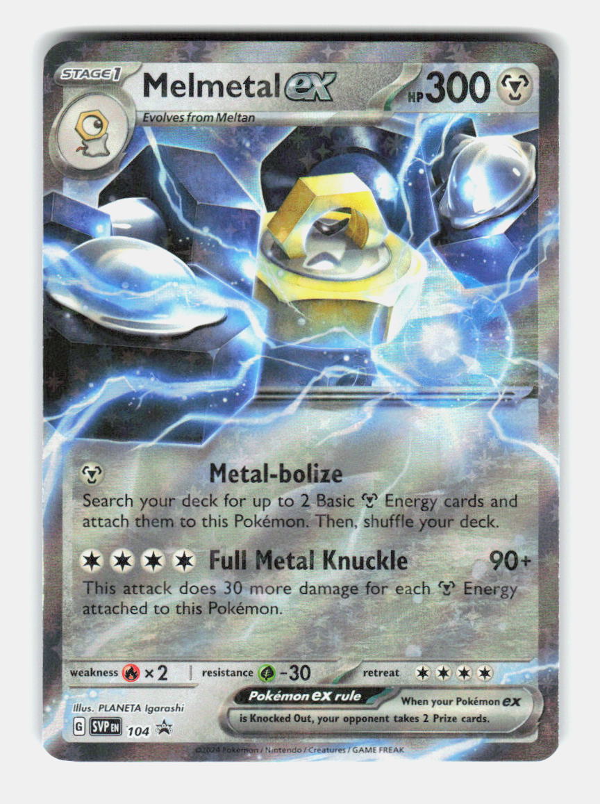 Melmetal ex 104 Holo Promo Scarlet & Violet Promo Pokemon Near Mint