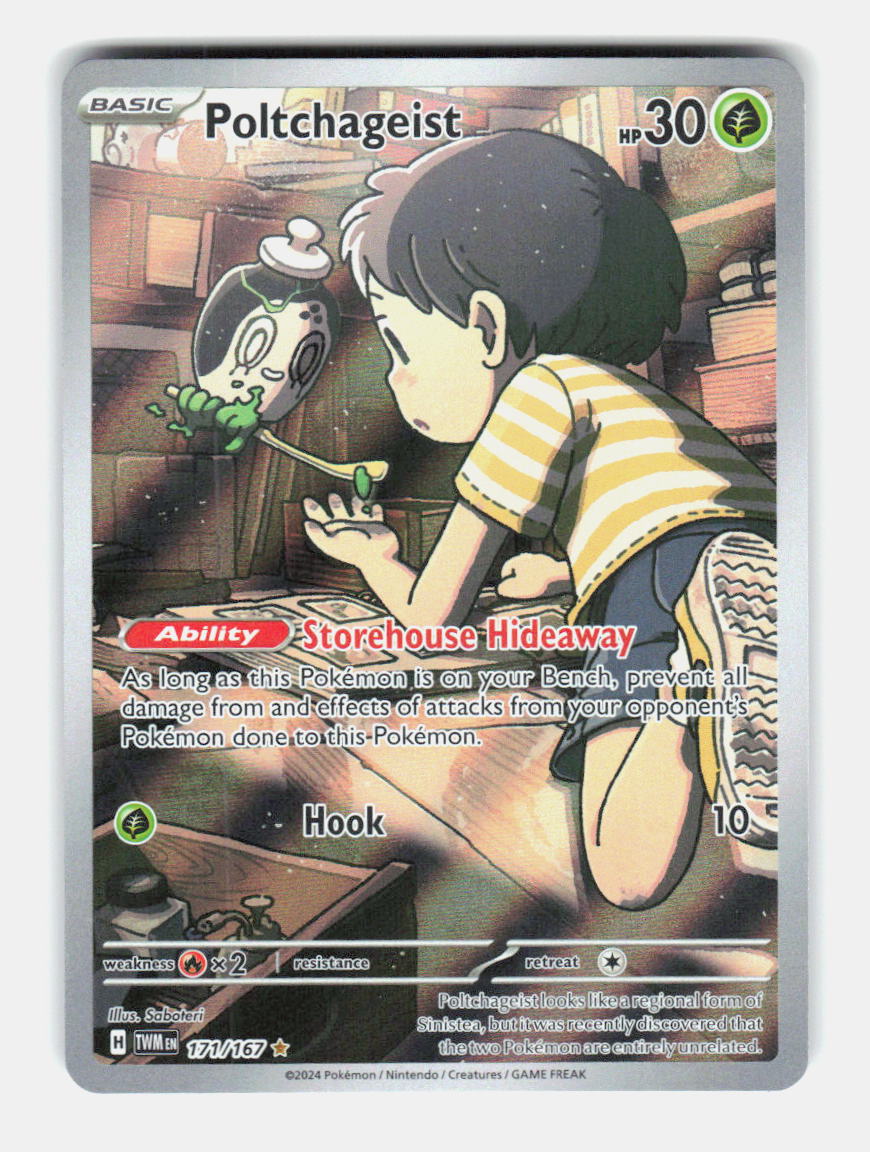 Poltchageist 171/167 Illustration Rare Twilight Masquerade Pokemon Holo NM