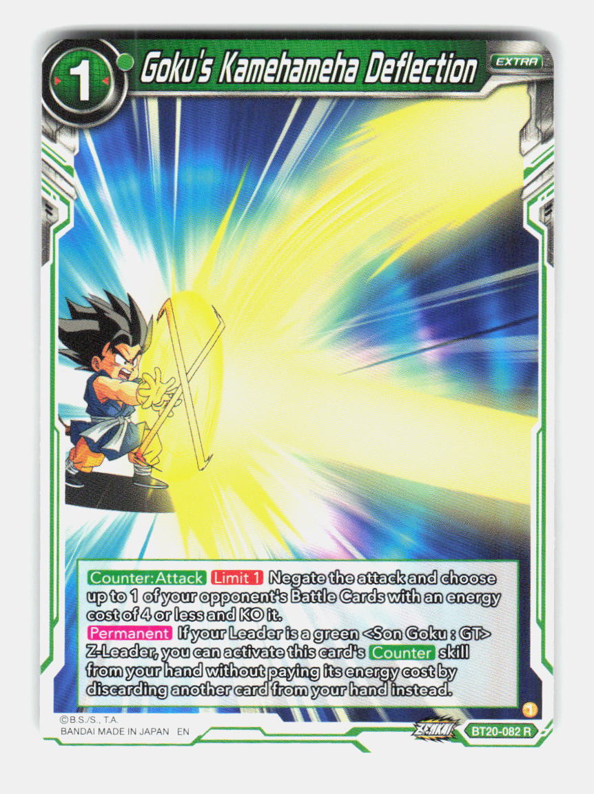 Goku's Kamehameha Deflection BT20-082 Rare Power Absorbed Dragon Ball Super NM