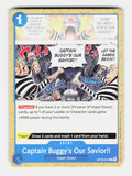 Captain Buggy's Our Savior!! OP16-057 Common The Time of Battle One Piece NM