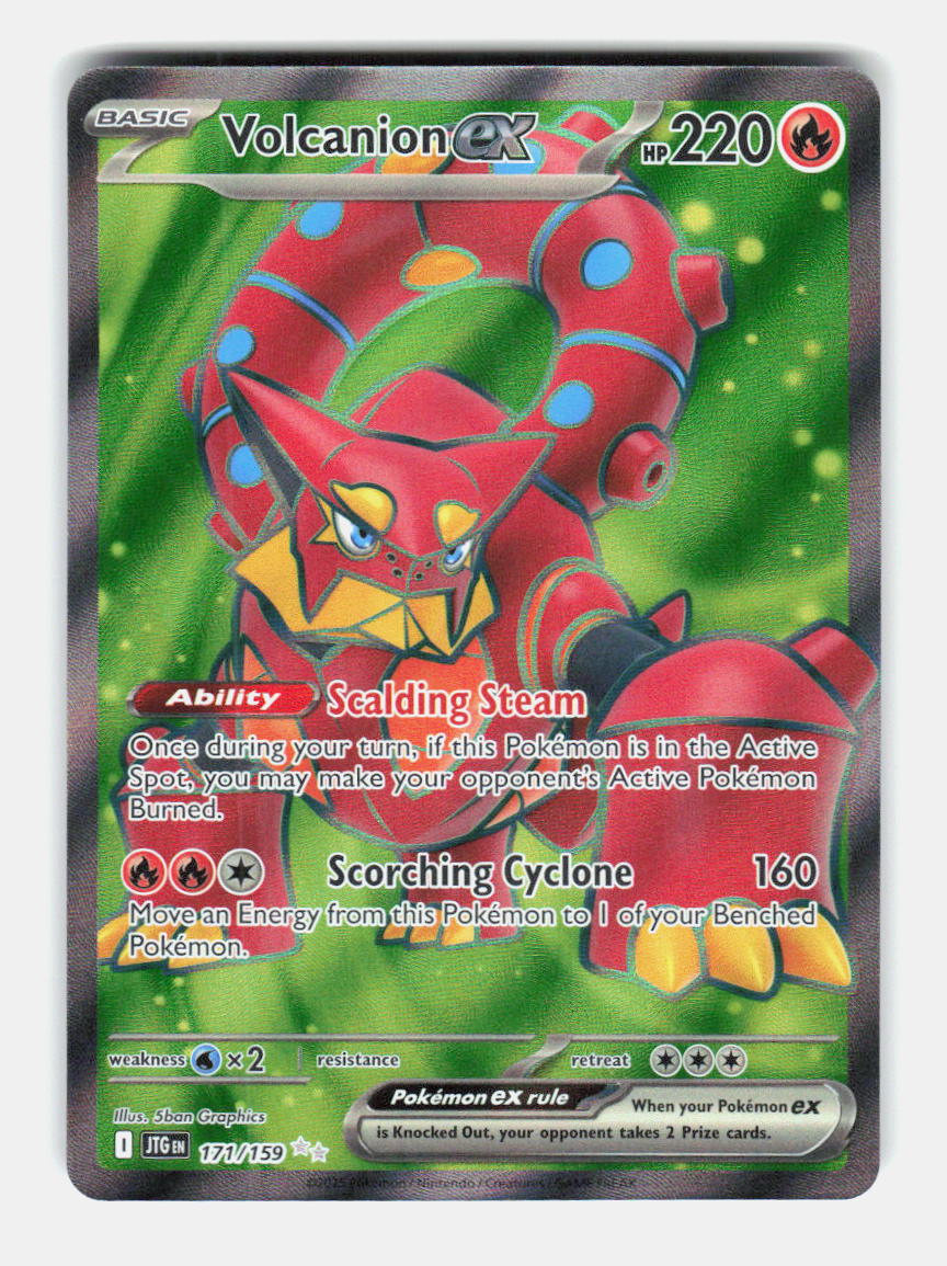 Volcanion ex 171/159 Ultra Rare Journey Together Pokemon Holo Near Mint