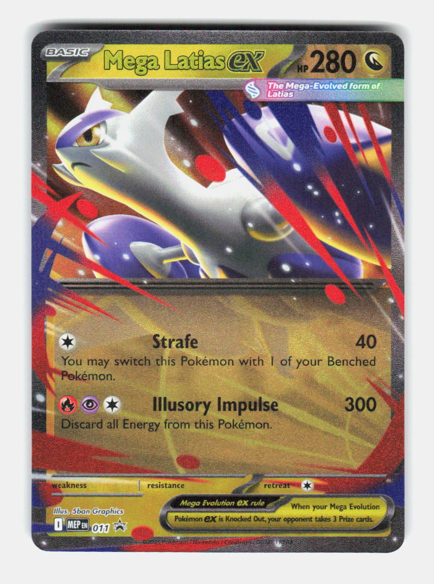 Mega Latias ex 011 Holo Promo ME: Mega Evolution Promo Pokemon Near Mint