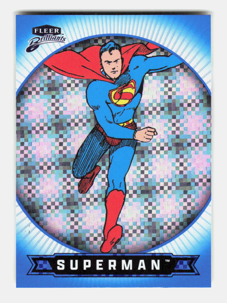 2025 Upper Deck Fleer Brilliants Superman 227/999 Blue X-Ray Parallel