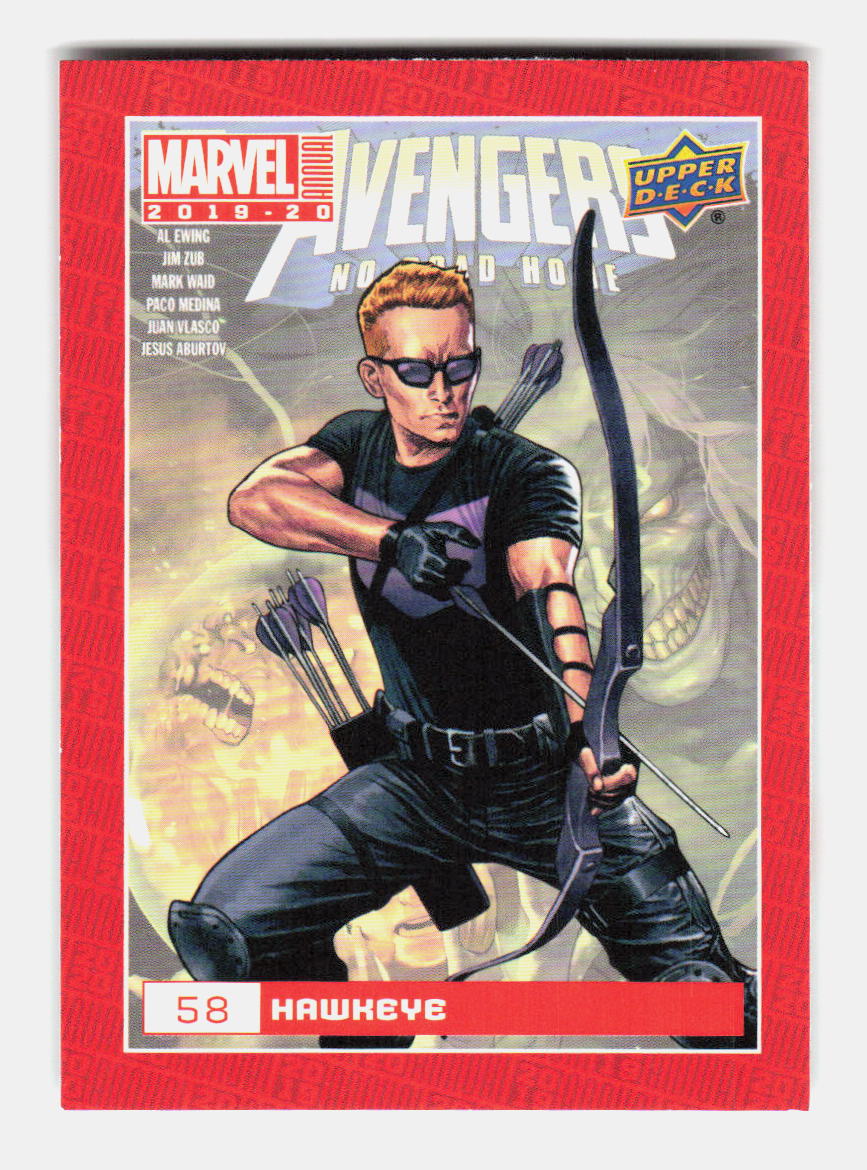 019-20 Upper Deck Marvel Annual Fractal Hawkeye #58