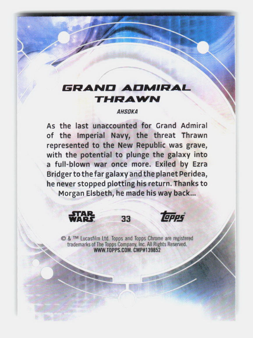 Grand Admiral Thrawn (33) 2026 Topps Chrome Star Wars