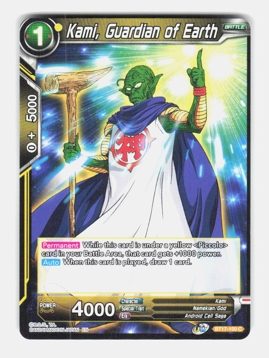 Kami, Guardian of Earth BT17-100 Common Ultimate Squad Dragon Ball Super NM